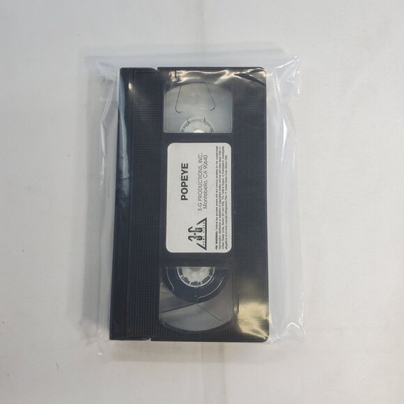 Popeye VHS Video Tape - 3-G Production - No CASE! - Picture 2 of 4